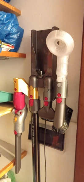 Byr Dyson V15/V11/V10/V8/V7 aksesuar montaj/tutucu 3dizzy sürümü (Sadece Plastik Aparattır!!!) 3D - Resim 2