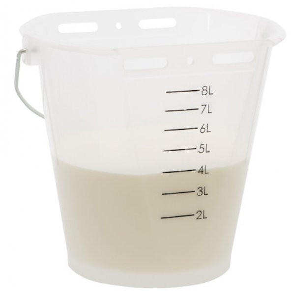 Şeffaf Beyaz Tekli Buzağı Emzirme Kovası ürün görseli 1