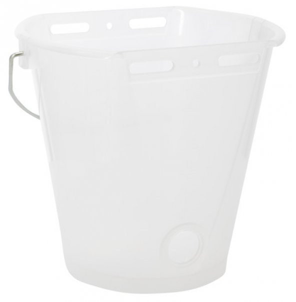 Şeffaf Beyaz Tekli Buzağı Emzirme Kovası - Resim 2