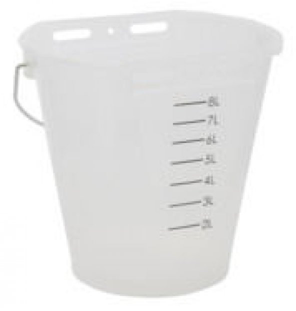 Şeffaf Beyaz Tekli Buzağı Emzirme Kovası - Resim 3