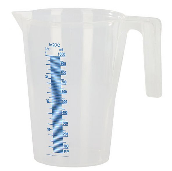 Plastik Ölçüm Kabı 1 lt