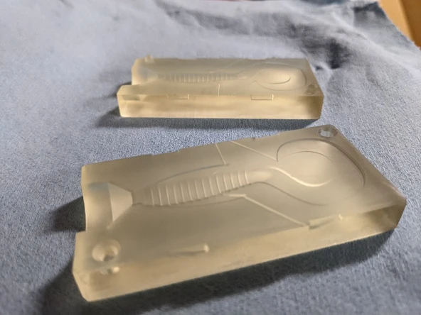 Byr Yüzgeçleri ile jig yem kalıbı. (Sadece Plastik Aparattır!!!) 3D - Resim 3