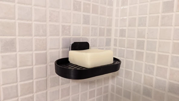 Byr Duvar Asma Sabun Bulma (veya Katı Şampuan/Saç Kremi) (Sadece Plastik Aparattır!!!) 3D ürün görseli