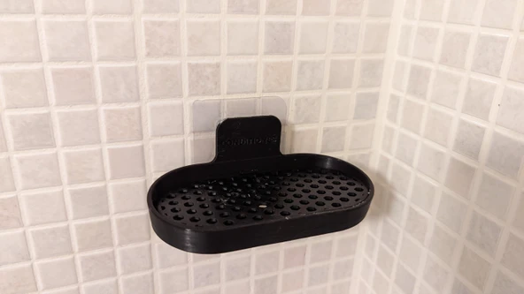 Byr Duvar Asma Sabun Bulma (veya Katı Şampuan/Saç Kremi) (Sadece Plastik Aparattır!!!) 3D - Resim 3