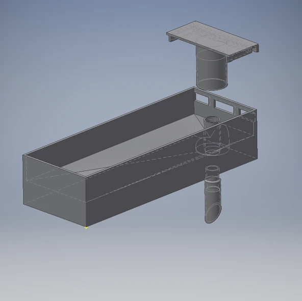 Byr Çamaşır makinesi için sıvı deterjan dağıtıcı (Sadece Plastik Aparattır!!!) 3D - 4