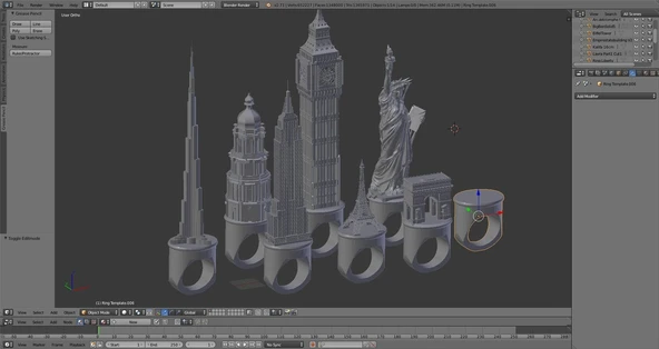 Byr Ünlü Yer İşleri - Yüzük Paketi (Sadece Plastik Aparattır!!!) 3D - 1