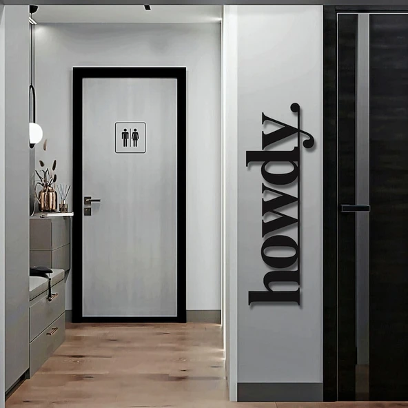 Howdy dekoratif dekor tablo