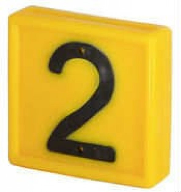 Sarı Numara "2"
