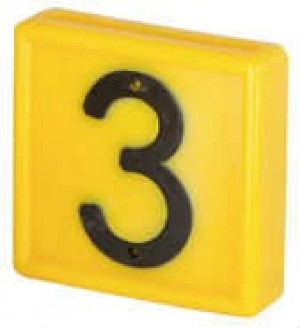 Sarı Numara "3"