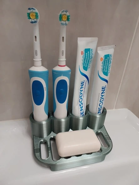 Byr Oral-B diş fırçaları destek + sabun kabı (Sadece Plastik Aparattır!!!) 3D