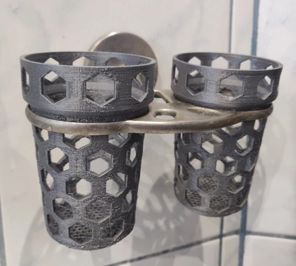 Byr Diş fırçaları için fincan (Sadece Plastik Aparattır!!!) 3D - 2