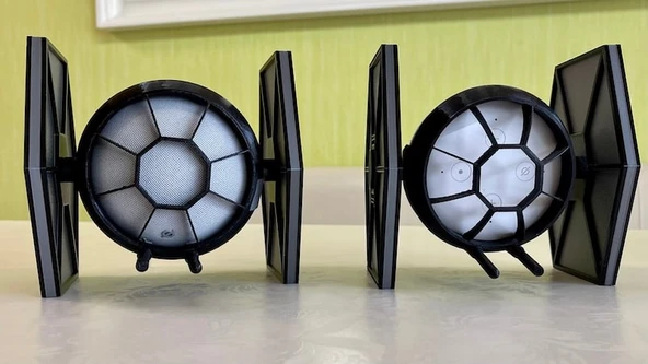 Byr Echo Dot 4 Tie Fighter (Sadece Plastik Aparattır!!!) 3D - Resim 4