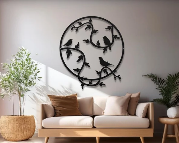 Hayat ağaç dekoratif modern dekor tablo ürün görseli