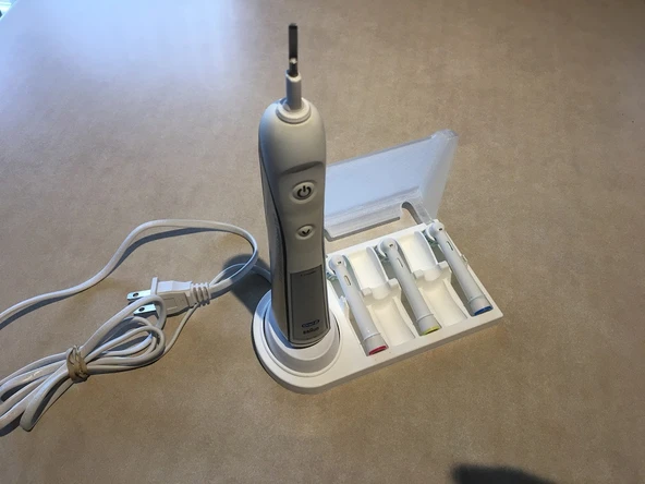 Byr Oral-B 5 diş fırçası standı (Sadece Plastik Aparattır!!!) 3D - 4