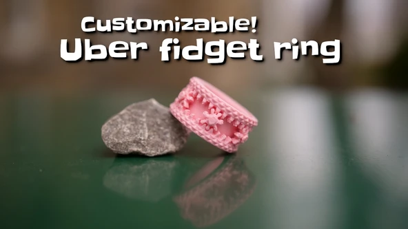 Byr Yerinde baskı uber fidget yüzük (Sadece Plastik Aparattır!!!) 3D - Resim 2