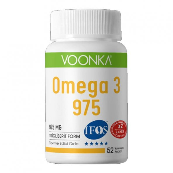 Voonka Omega-3 975 mg 52 Kapsül 8682241302239