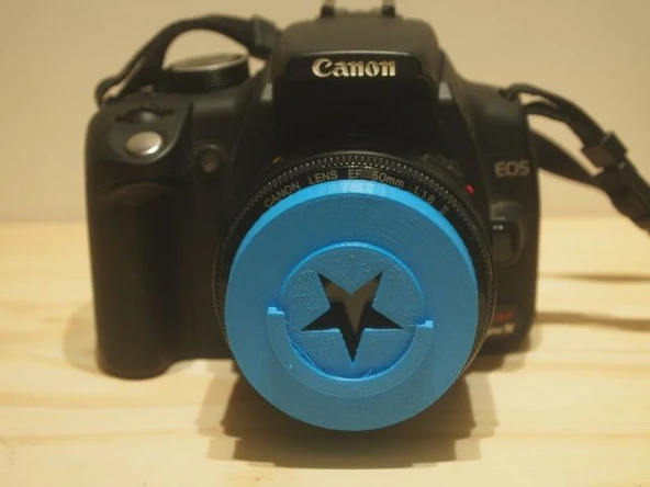 Byr SLR lens için bokeh maskesi (Sadece Plastik Aparattır!!!) 3D - 2