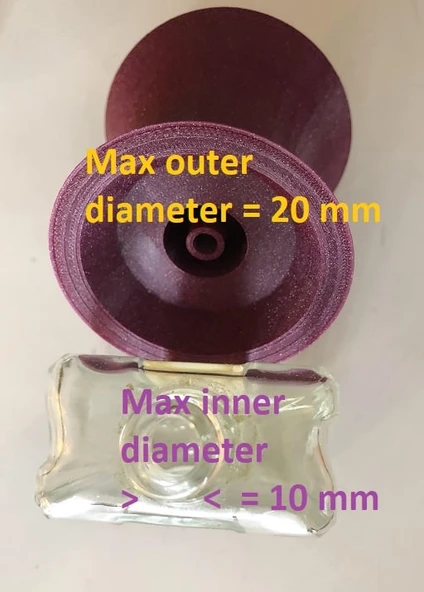 Byr Parfüm için küçük botlar / huni için huni (Sadece Plastik Aparattır!!!) 3D - 3