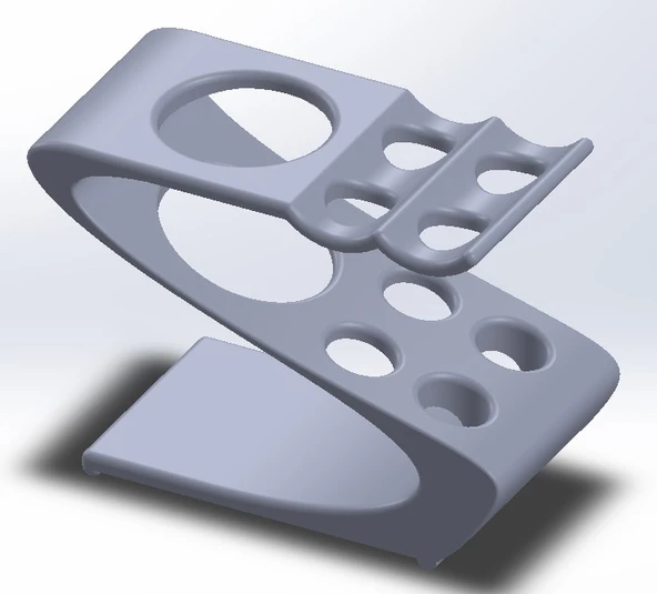 Byr 2 ve 4 fırça için diş fırçası tutucu (Sadece Plastik Aparattır!!!) 3D - 3