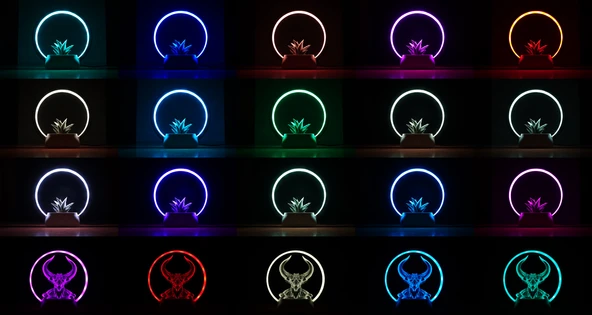 Byr Yüzük lambası - heykel / flowerpot standı (Sadece Plastik Aparattır!!!) 3D - Resim 3