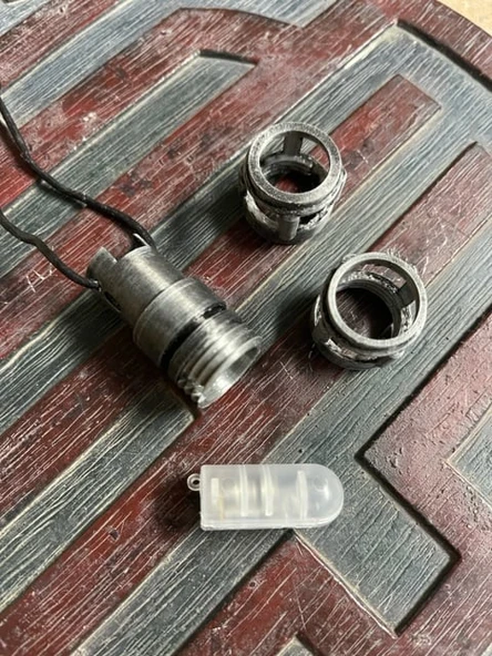 Byr Galaxy's Edge Kyber Crystal Odası Kolye (Sadece Plastik Aparattır!!!) 3D - Resim 3