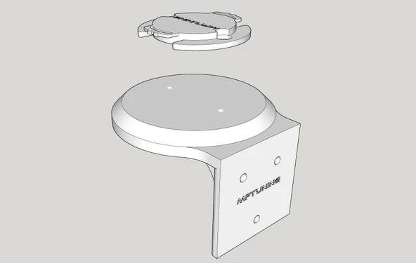 Byr Xiaomi Mi Ev Güvenlik Kamerası 360 - Duvar Montajı (Sadece Plastik Aparattır!!!) 3D - 2