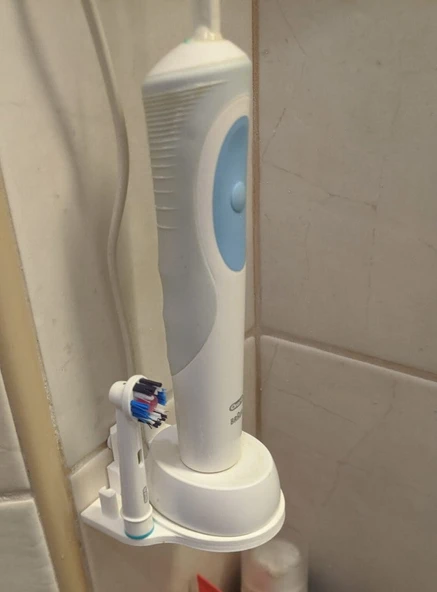 Byr Oral-B elektrikli diş fırçası ve baş duvarı montajı (Sadece Plastik Aparattır!!!) 3D