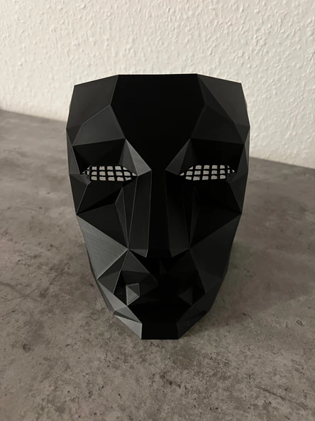 Byr Squid Game Frontman Mask (daha kolay baskı) (Sadece Plastik Aparattır!!!) 3D - Resim 4