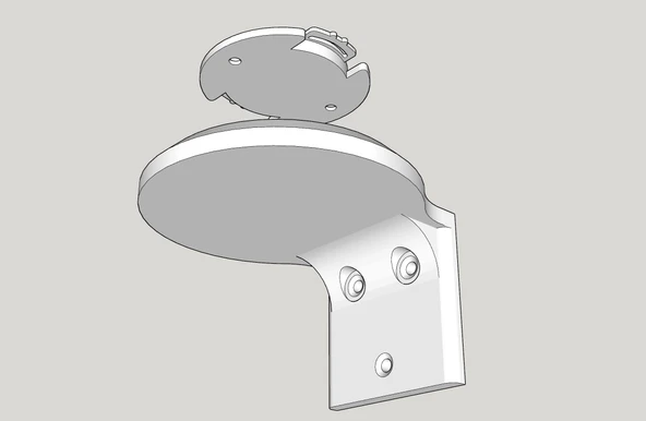 Byr Xiaomi Mi Ev Güvenlik Kamerası 360 - Duvar Montajı (Sadece Plastik Aparattır!!!) 3D - 3