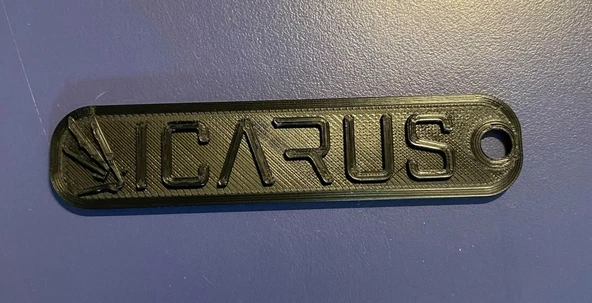 Byr Anahtar Yüzük Icarus (Sadece Plastik Aparattır!!!) 3D - 1