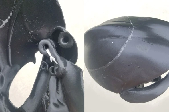 Byr Köpek Kafatası Maskesi (Orta Köpek Kafatası Maskesi) (Sadece Plastik Aparattır!!!) 3D - 3