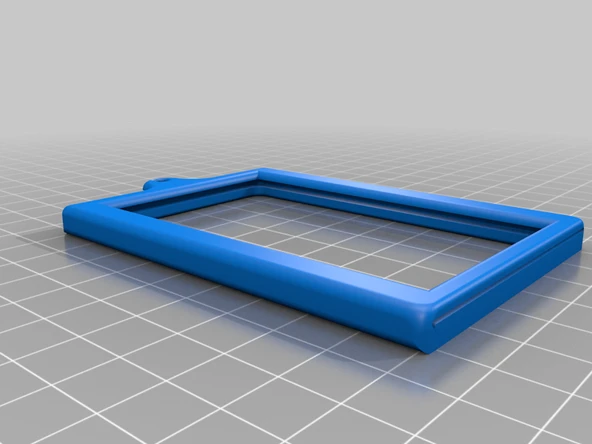 Byr Anahtar Yüzük İçin Kimlik Tutucu (Sadece Plastik Aparattır!!!) 3D - 1