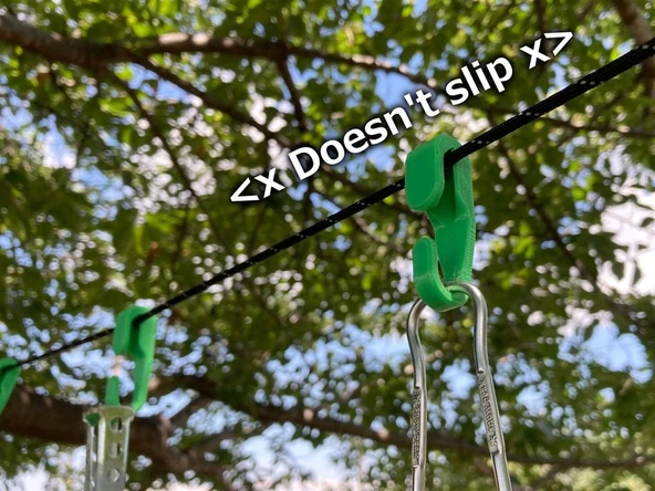 Byr Paracord clothesline için kanca ve yüzük (yeniden yüklenmiş) (Sadece Plastik Aparattır!!!) 3D ürün görseli