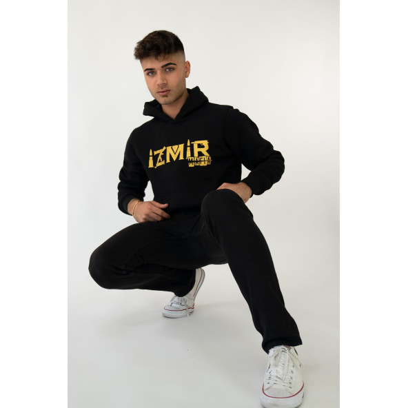İzmir Mafia Erkek Kapüşonlu Sweatshirt - 4