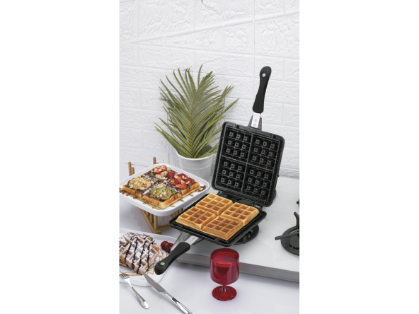 Taç Waffle Tavası Siyah