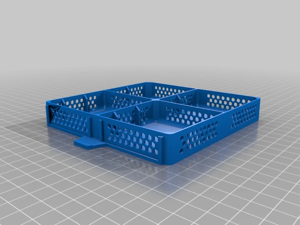 Byr Bal tarağı kesikli raf (Sadece Plastik Aparattır!!!) 3D - 4