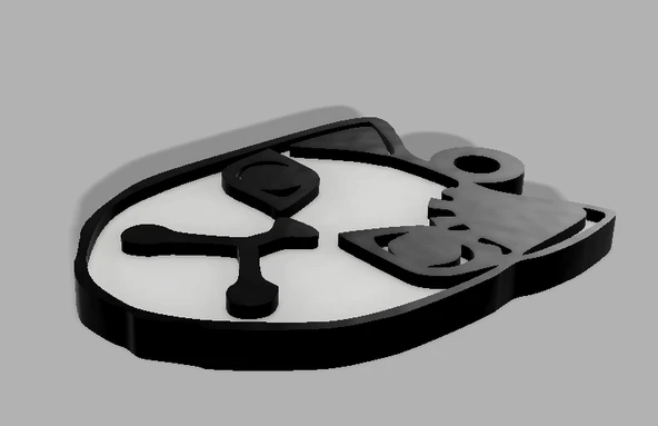 Byr Demon Slayer (Japon: Demon Slayer) Tanjiro'nun (Tanjiro Kazuno) Maske Anahtarlık (Sadece Plastik Aparattır!!!) 3D - Resim 3