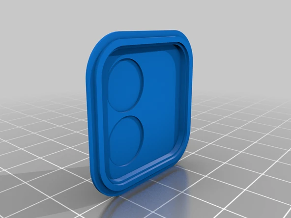 Byr iPad Pro 12.9 "Gen. 4 Kamera Kapağı / Koruyucu (Sadece Plastik Aparattır!!!) 3D - 3