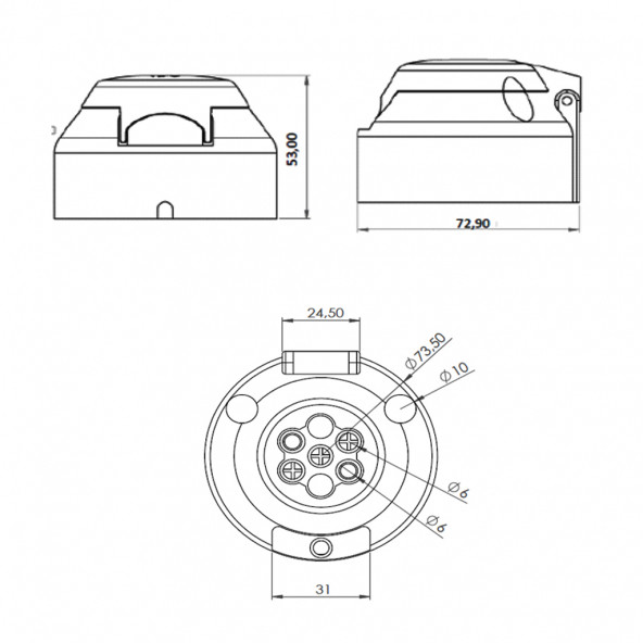 Römork Soketi - 5 Pin - 2