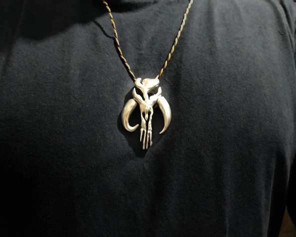 Byr Mandalorian küpeler ve kolye (Sadece Plastik Aparattır!!!) 3D - 4