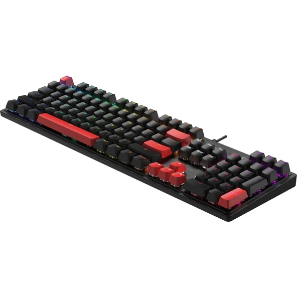 S510R Q Türkçe Mekanik Rgb Bmls Blu Fire Black Gamer Oyun Klavyesi - 3