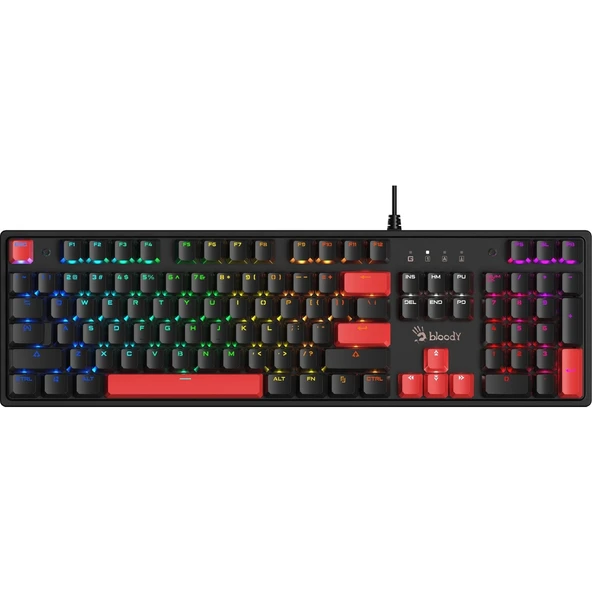 S510R Q Türkçe Mekanik Rgb Bmls Blu Fire Black Gamer Oyun Klavyesi