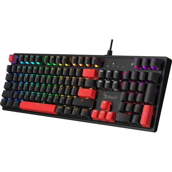 S510R Q Türkçe Mekanik Rgb Bmls Blu Fire Black Gamer Oyun Klavyesi - 7