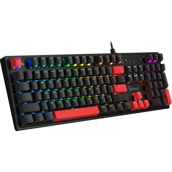 S510R Q Türkçe Mekanik Rgb Bmls Blu Fire Black Gamer Oyun Klavyesi - 5