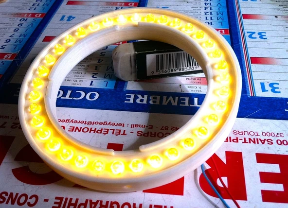 Byr Makro fotoğrafçılığı için yüzük lambası (Sadece Plastik Aparattır!!!) 3D ürün görseli