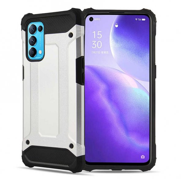 Oppo Reno 5 5G Kılıf Zore Crash Silikon - 3
