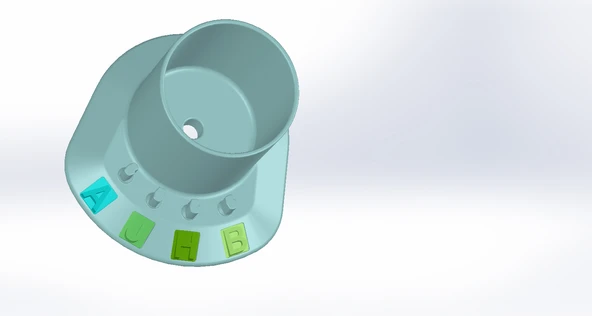 Byr "Oral B" tipi diş fırçaları için tutucu. (Sadece Plastik Aparattır!!!) 3D - 4