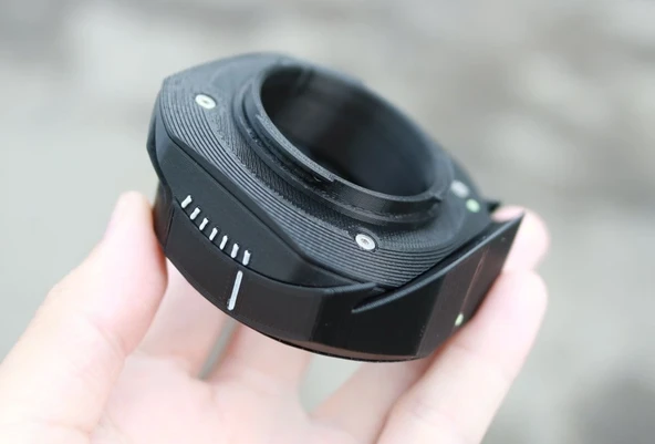 Byr EOS M & Fujifilm X Kameralar için Canon EF Lens Ayarlanabilir Eğim Adaptörü (Sadece Plastik Aparattır!!!) 3D