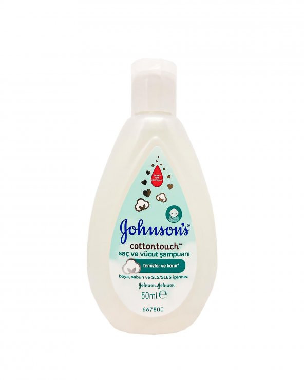 JohnsonS Cottontouch Saç ve Vücut Şampuanı 50 ml