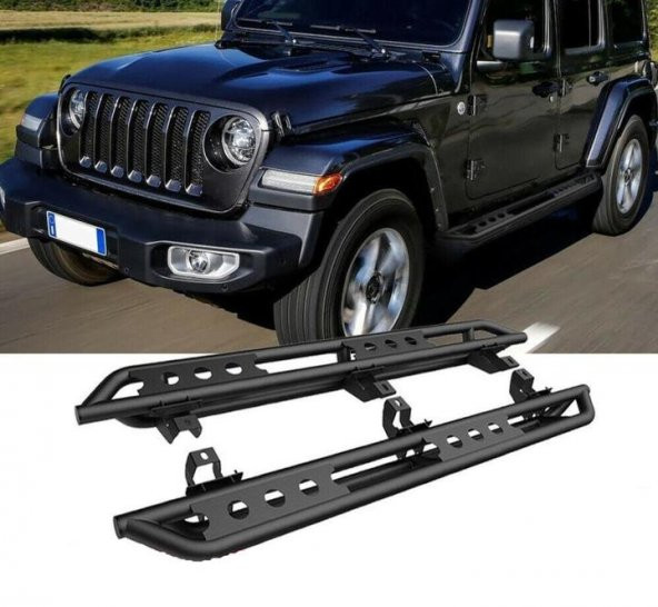 JEEP WRANGLER RUBİCON JL OFF-ROAD METAL YAN BASAMAK SETİ 2019+ - 4